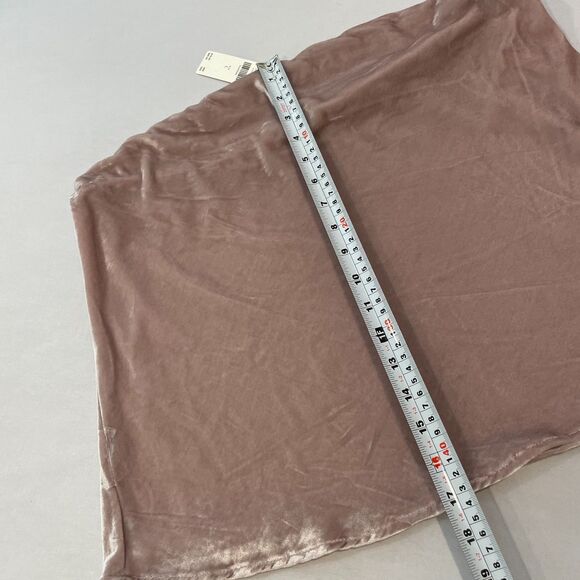 ~ NEW* Anthropologie Lg Tilda Strapless Top Velvet, Lt Mauve Muted Grayish Blush - Picture 13 of 15